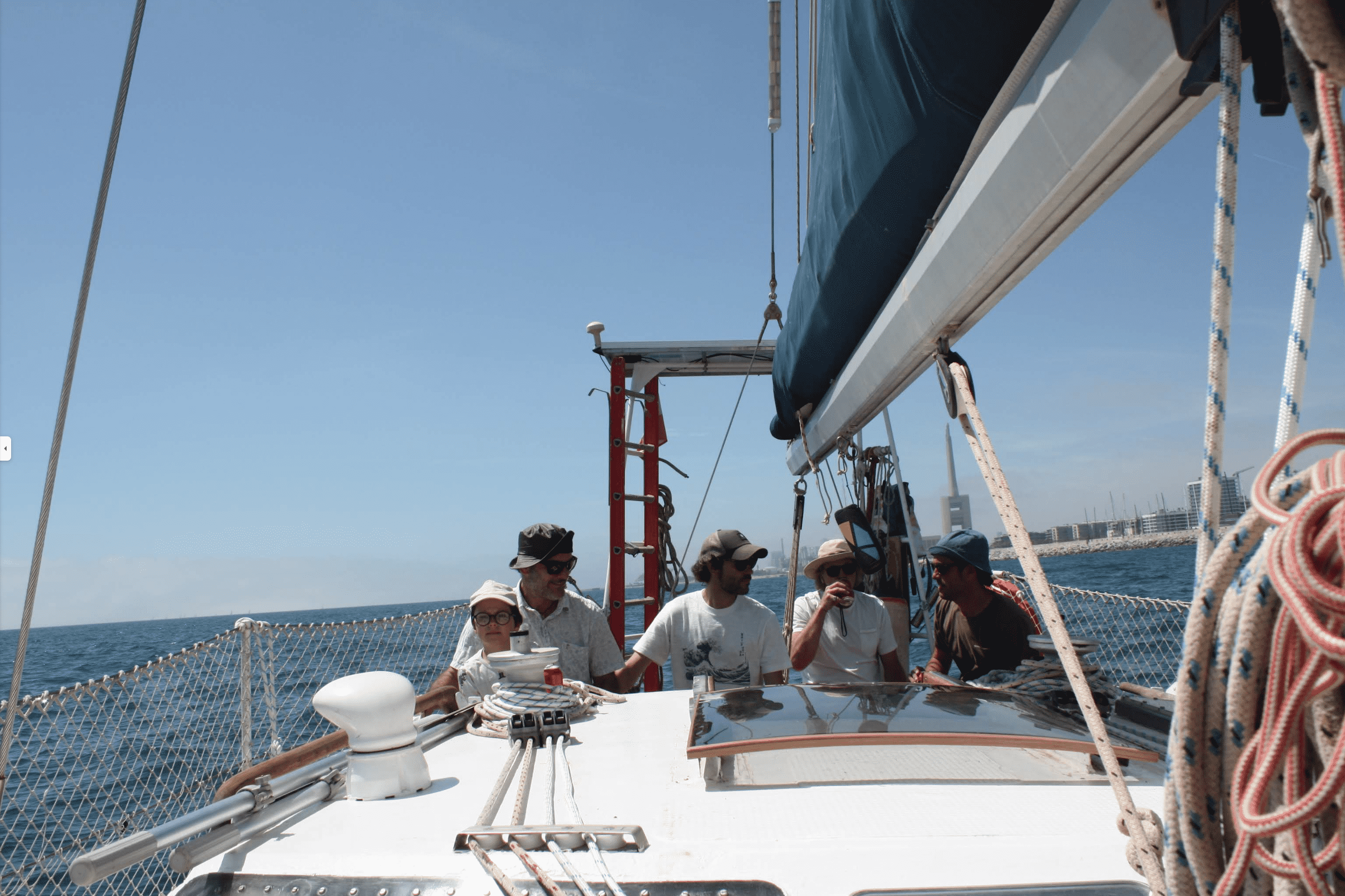 Sailing crew enjoying the Mediterranean experience